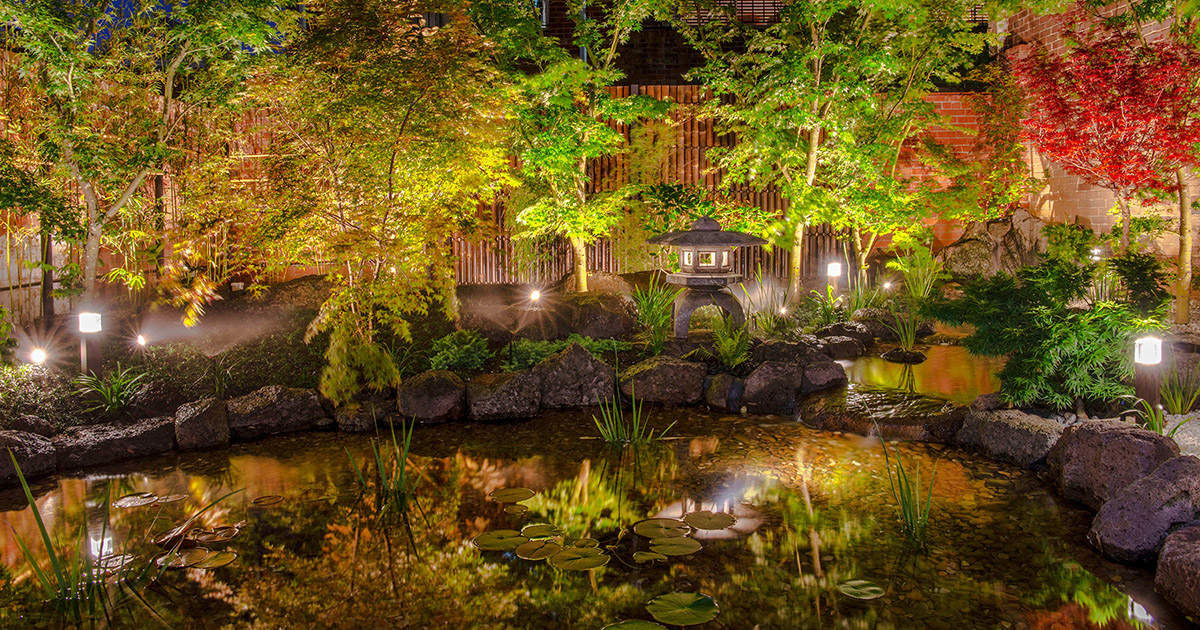 LEDIUS ライティング NEWS 11月号＞ ジャパニーズガーデン施工例