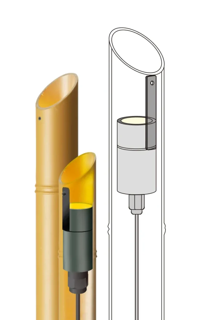 バンブースポットライトの構造イラスト