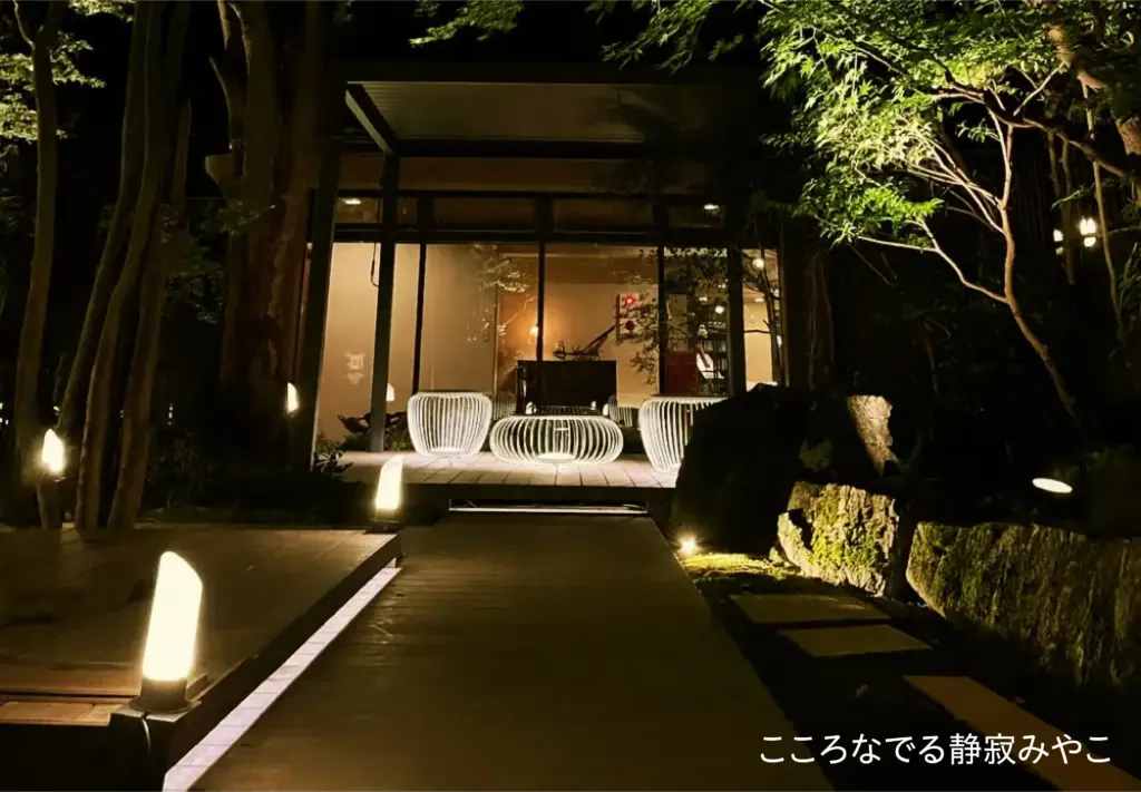 リフレクションなしの屋外のライトアップのイメージ