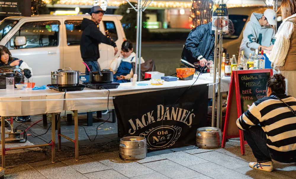 和歌山城ドローンショー「WAKAYAMA LIGHTS 2025」当日の周辺の様子3