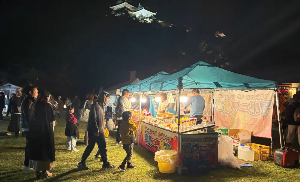 和歌山城ドローンショー「WAKAYAMA LIGHTS 2025」当日の周辺の様子4