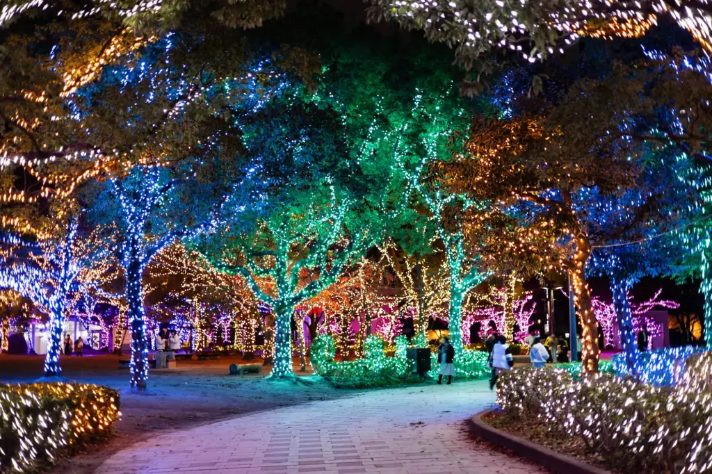 松山さんが業務で担当しているイルミネーションの現場