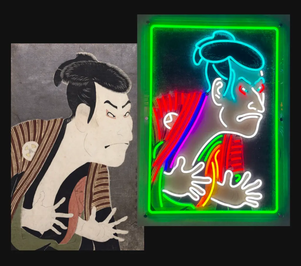 LEDネオンサインとUV印刷のイメージ