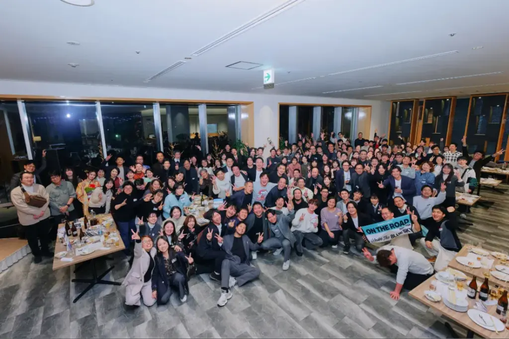 懇親会の締めでの記念撮影