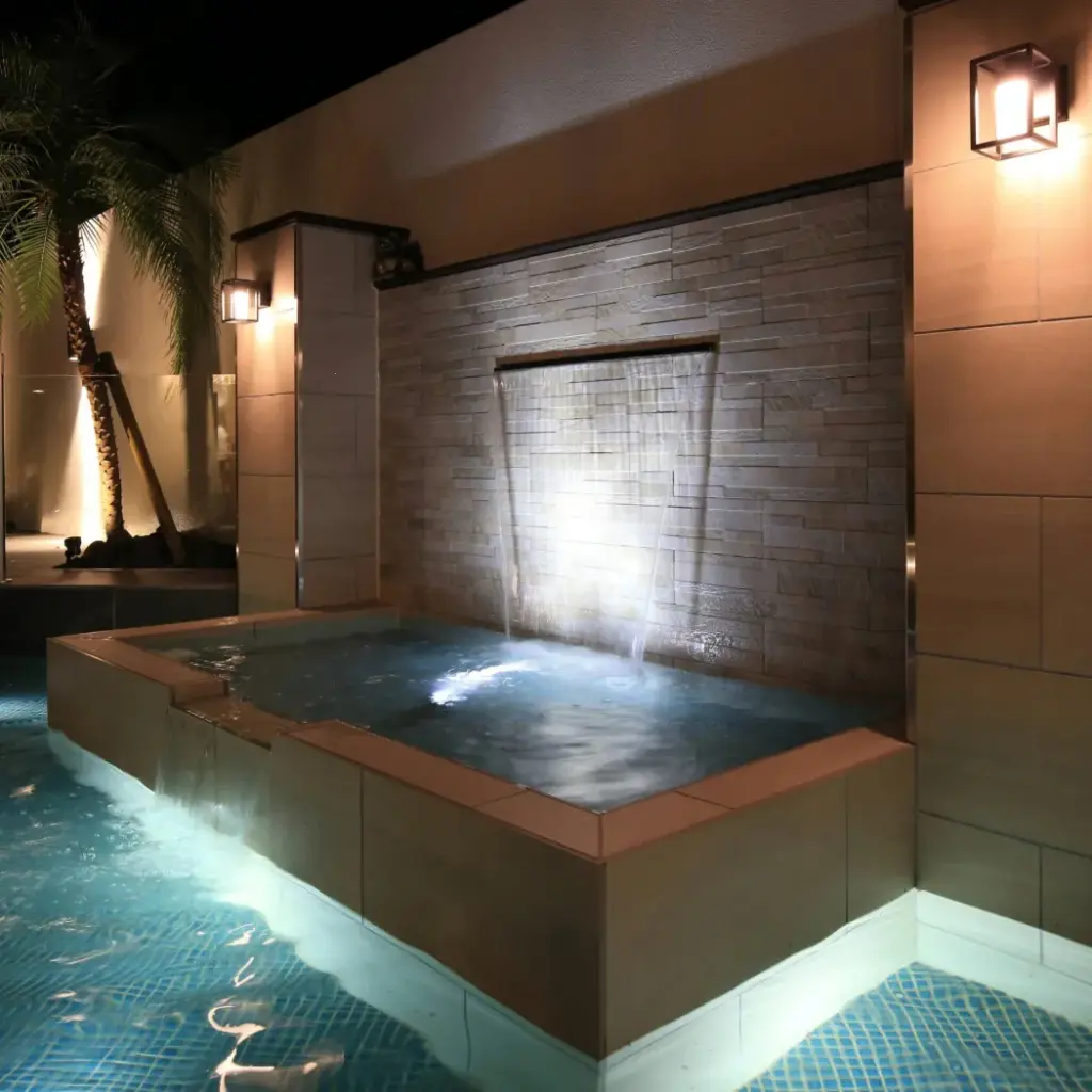 動的な水の演出の大規模のイメージ