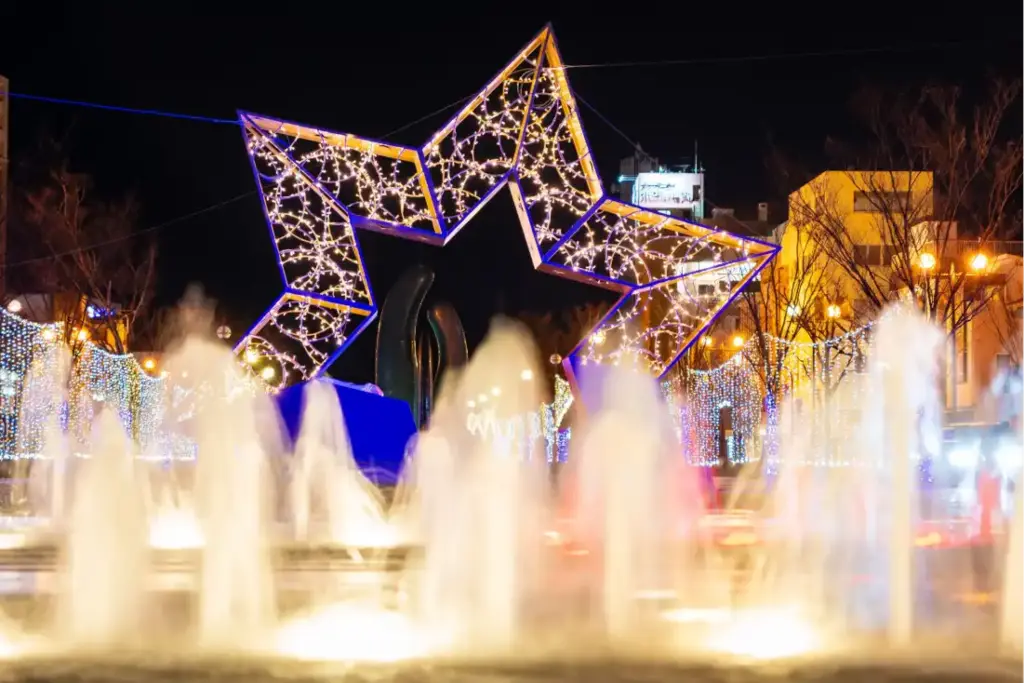みなと大通り公園イルミネーションの様子①