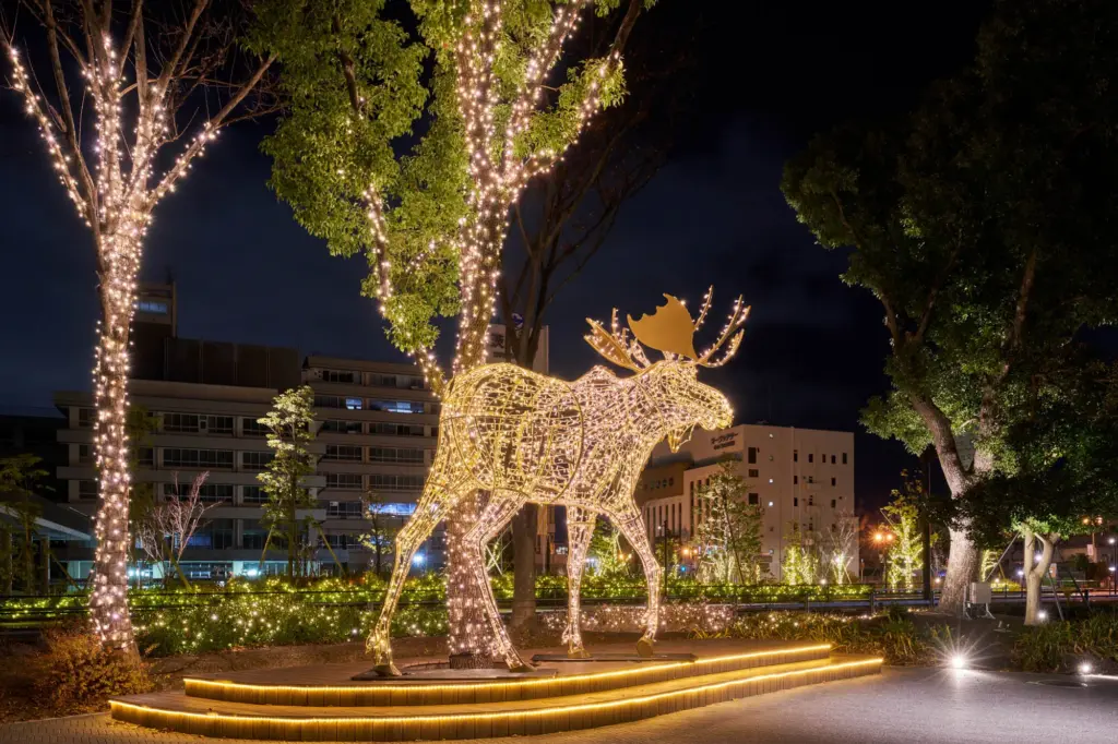 いばらきイルミフェスタ灯の様子