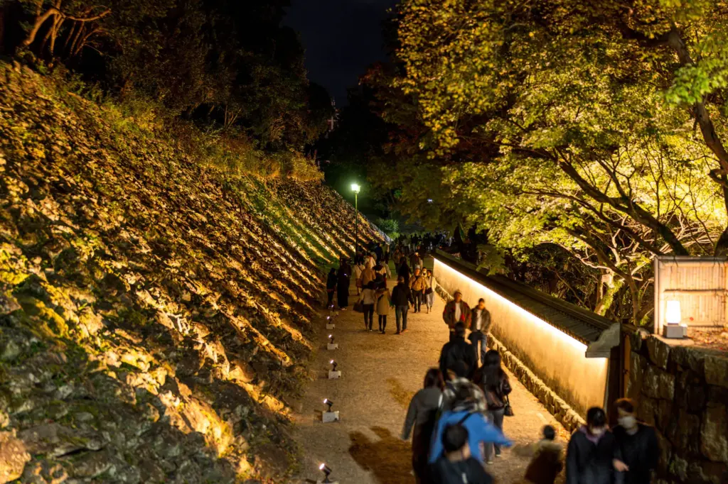 和歌山城 ～光の回廊〜のライトアップ事例②