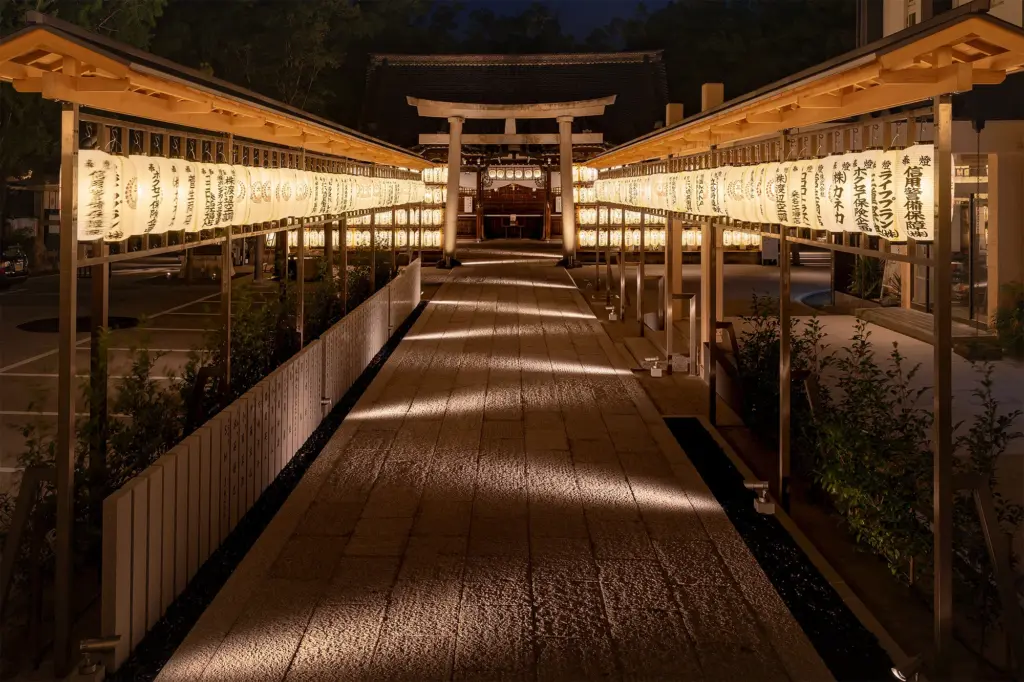 桑名宗社のライトアップ事例②