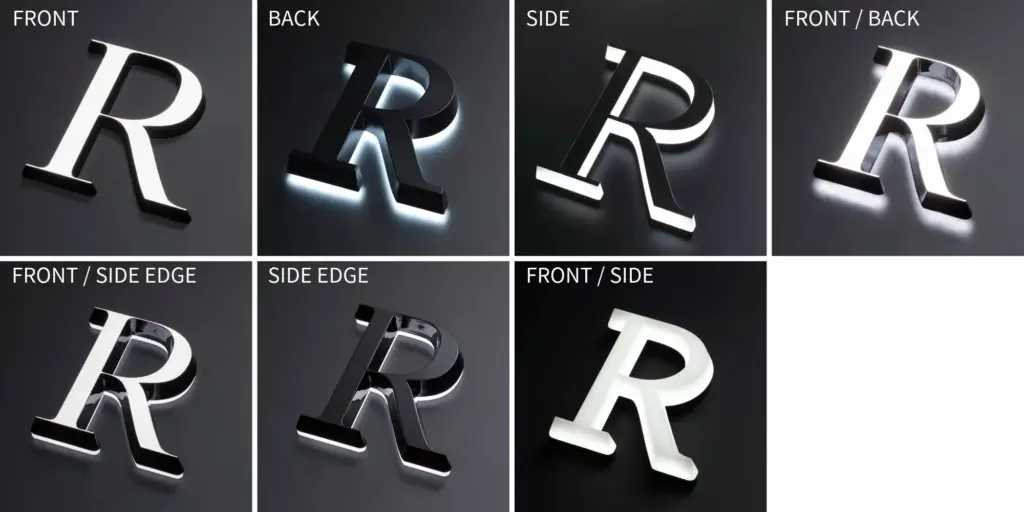 DIGITEC SIGN SMARTの発光仕様一覧