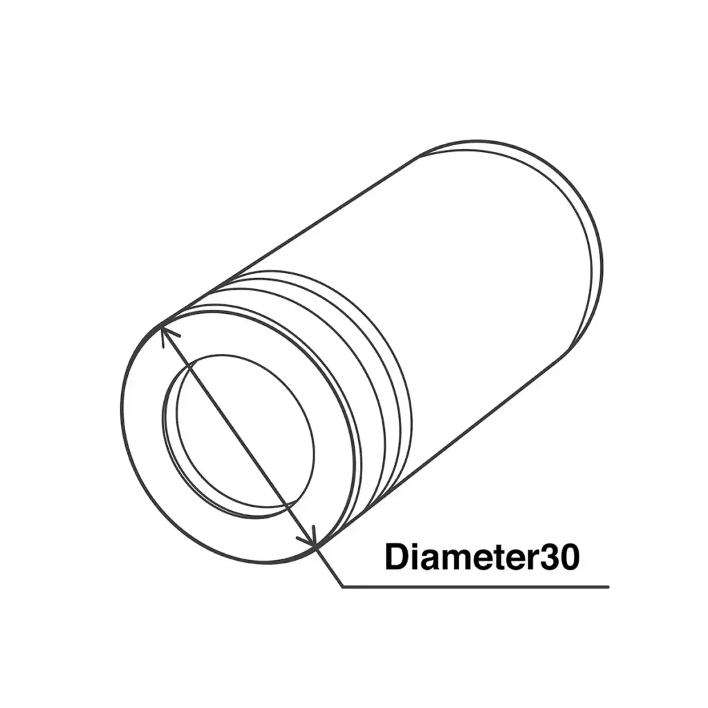 DIA-30の直径を表したイラスト