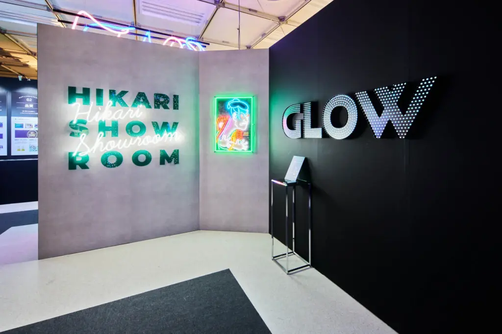 LEDサインの展示ブースのイメージ