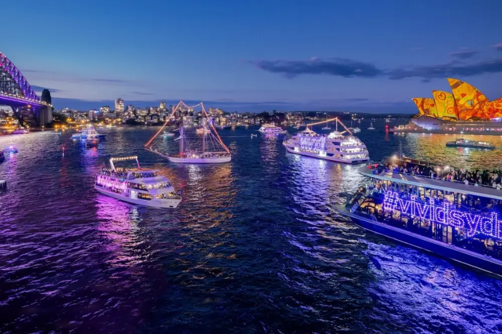 Vivid Light On Sydney Harbourの様子②