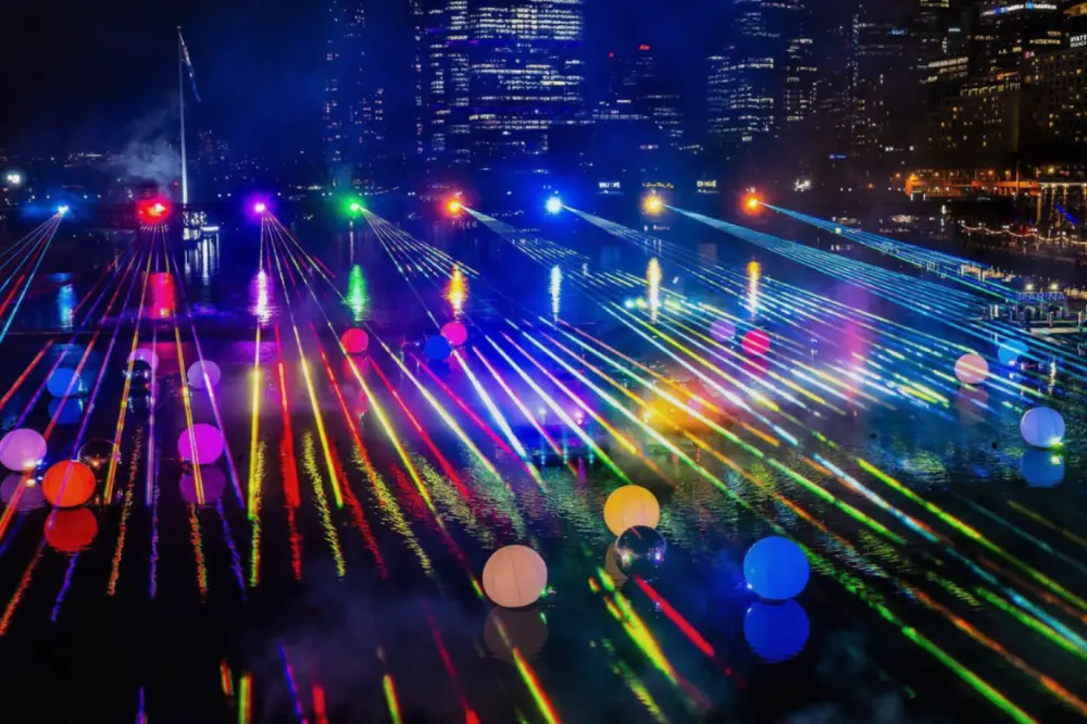Laser Lightfallの様子①