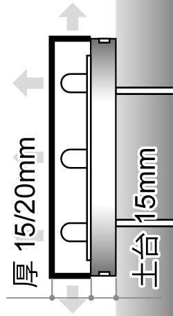 LEDサイン、LED看板のLEDIUS SIGN PRO DIAの寸法図