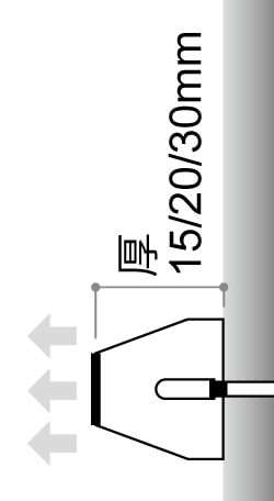 LEDサイン、LED看板のLEDIUS SIGN SMART FRONTの寸法図