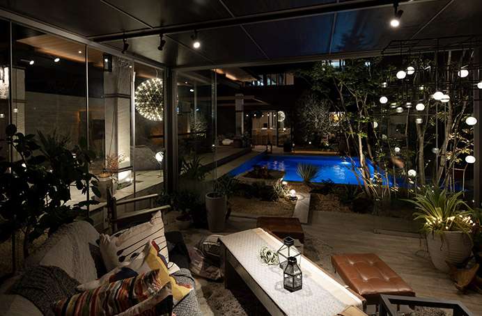 一般住宅屋外照明実績写真