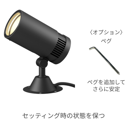 セッティング時の状態を保つ