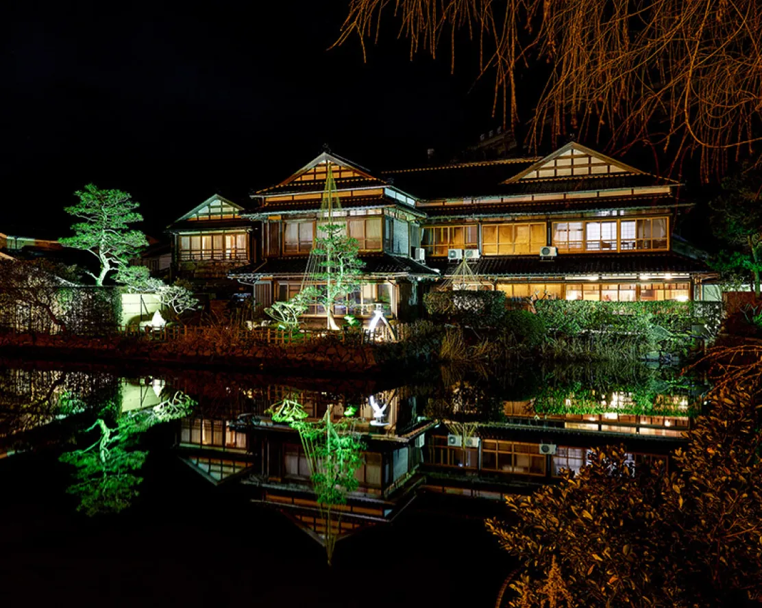 和倉温泉|夜のまち歩きを楽しむための回遊照明