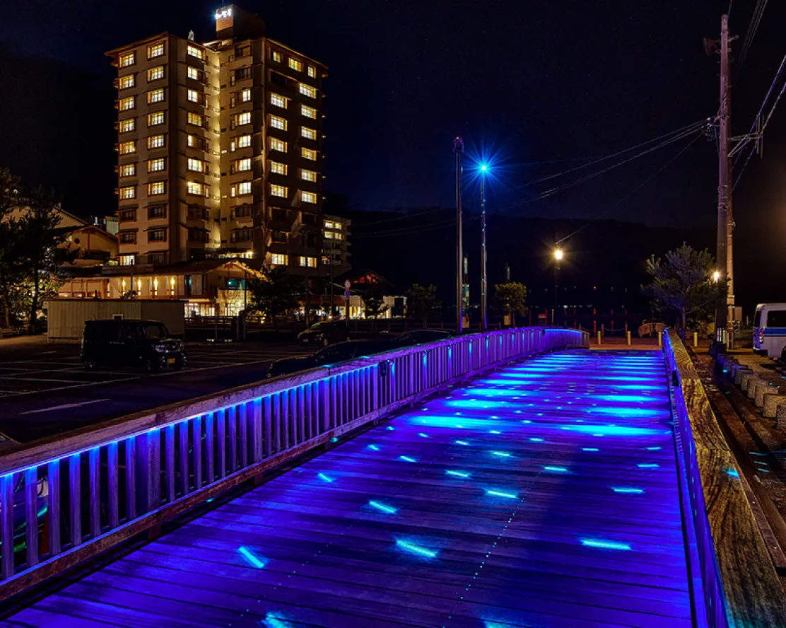 和倉温泉|夜のまち歩きを楽しむための回遊照明