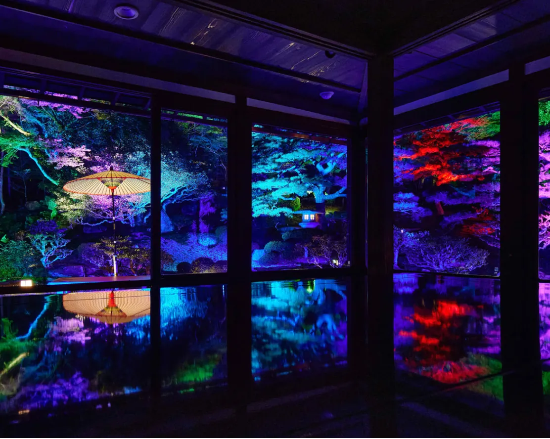 旧竹林院|歴史的景観を活かした夜間演出