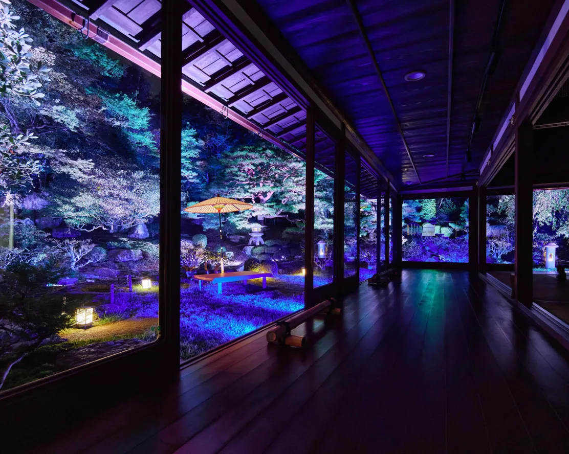 旧竹林院|歴史的景観を活かした夜間演出