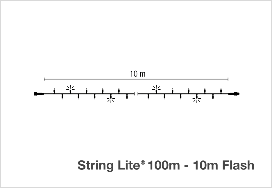 String Lite® 100 - 10m flash