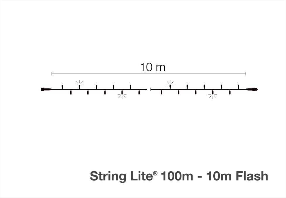 String Lite® 100 - 10m Flash