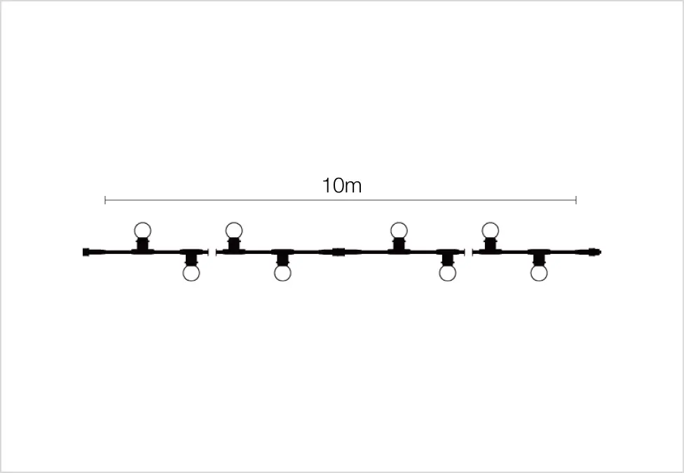 Bulb String Lite 20-10m E27 Extra Flash