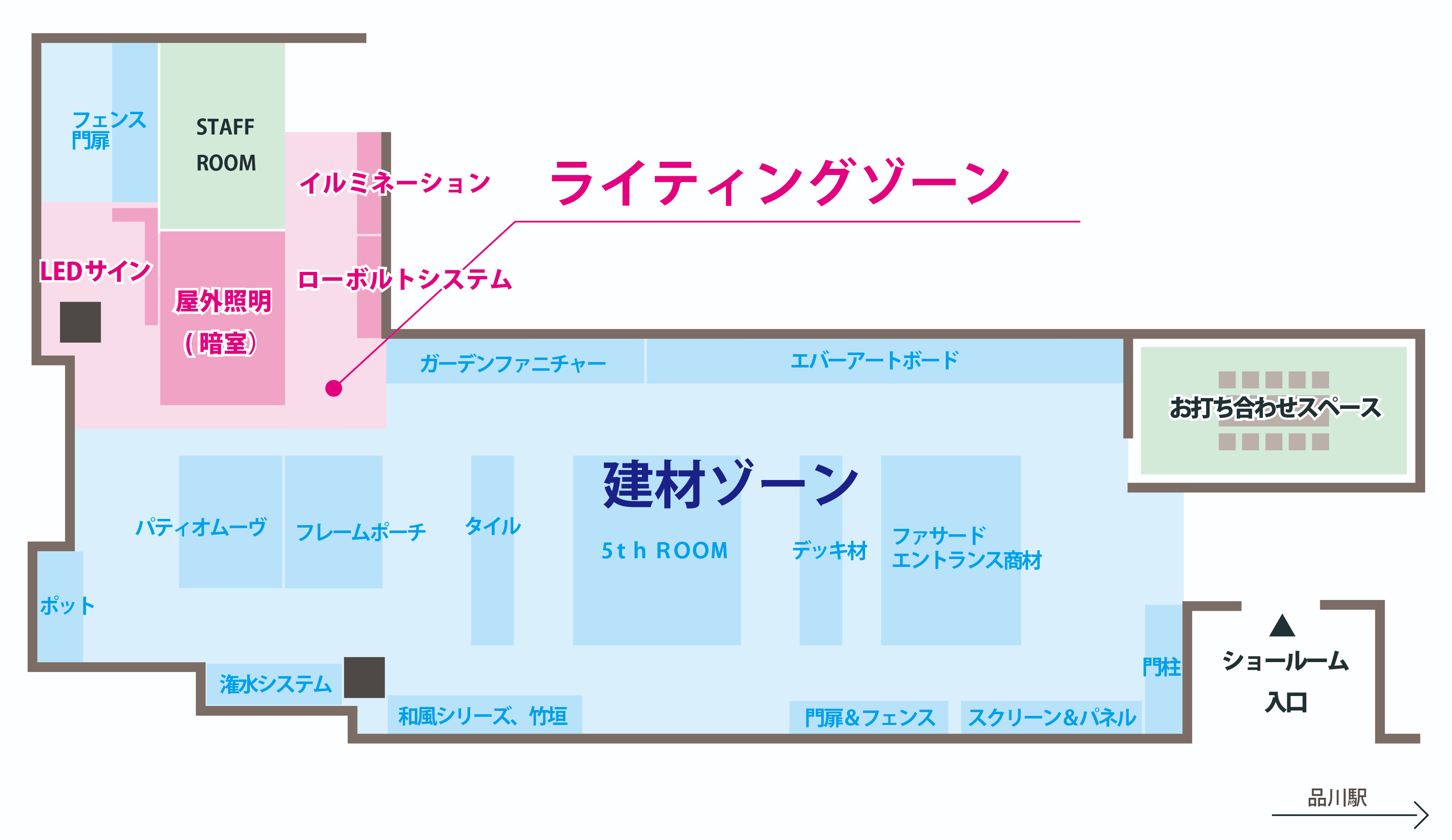 タカショーデジテック 東京ショールーム写真