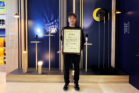 田辺市から企業版ふるさと納税の寄附に対する善行者表彰を賜りました
